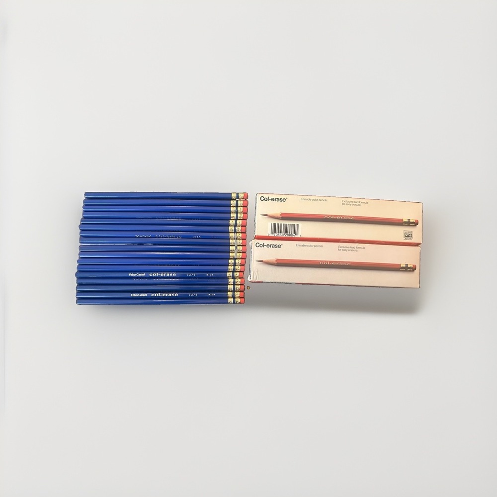 Faber-Castell Col-Erase Blue Pencils 20004 17 - #1276 With Boxes